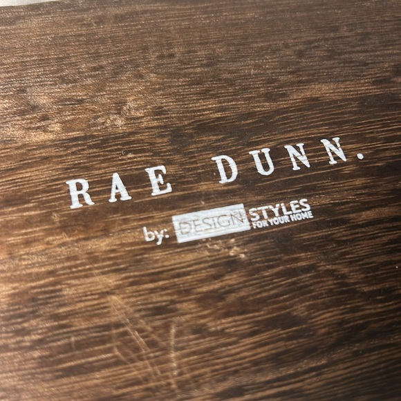 Rae Dunn 1 2 3 4 Wooden Wall Hook Rack Numbered Plaques rustic decor NWT Brown - Picture 3 of 8